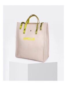 Cabas Amour Craie jaune