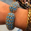 Bracelet Turquoise plaqué or série limitée