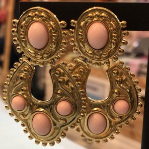 boucles d’oreilles femme bohème rose