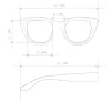 Lunettes de soleil Silvia Havana Bleu - OKKIA ref.020 – Image 3
