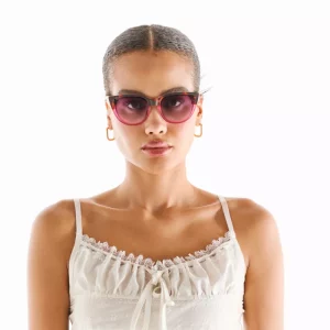 Lunettes de soleil Silvia rose okkia