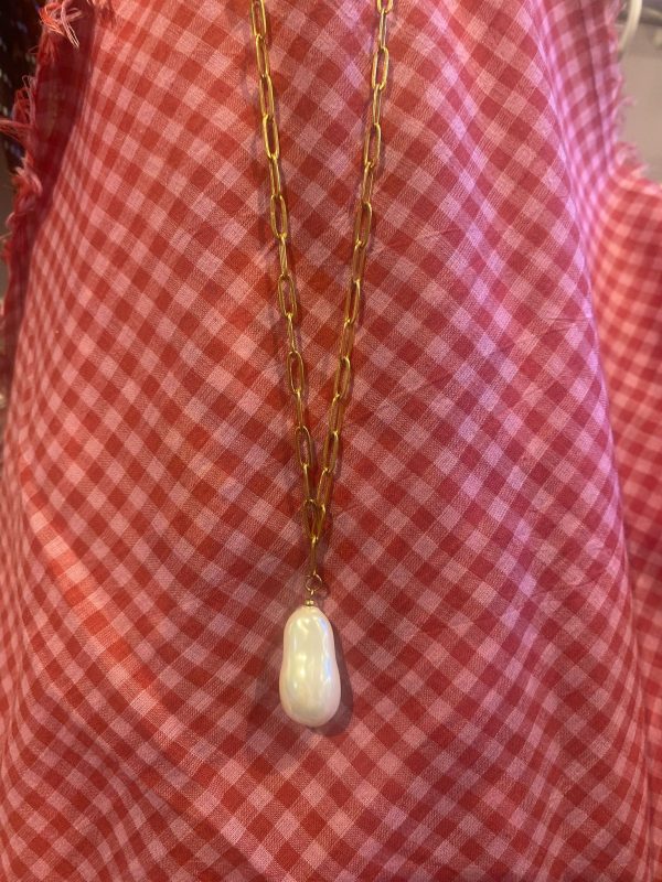 Collier chaîne et perle – Image 2