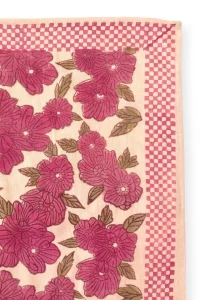 Foulard Imprimé "Bloom" Macadamia Apaches