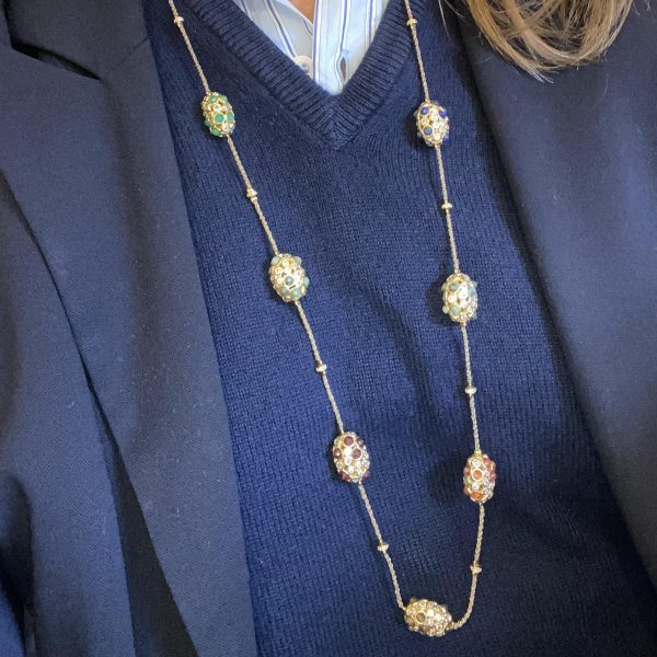 Sautoir "Maharani"-collier indien Pierres Naturelles-Nanna Bazaar
